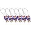 Safety Padlocks - Compact Cable, Purple, KA - Keyed Alike, Steel, 108.00 mm, 6 Piece / Box